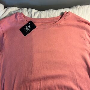 Pink Crew Neck long sleeve Top